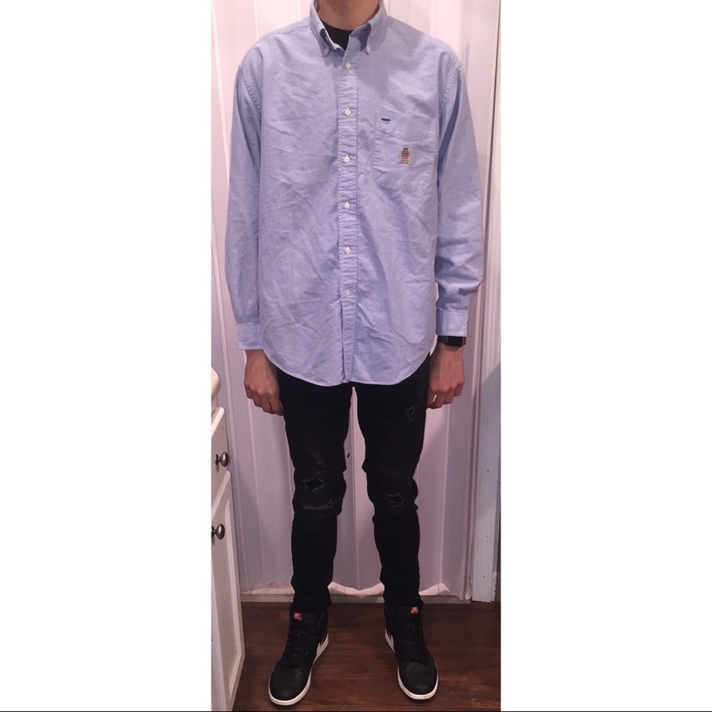 Tommy Hilfiger denim like button up vintage